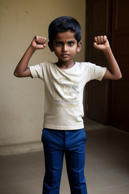 Sri lankan child boy with  blonde hair