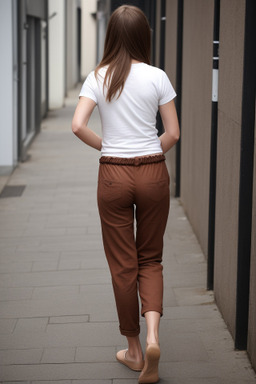 Danish adult female with  brown hair