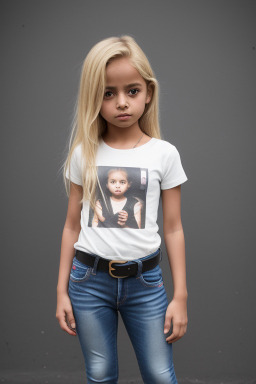 Yemeni child girl with  blonde hair