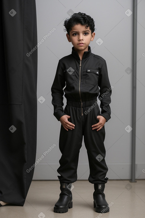 Venezuelan child boy with  black hair