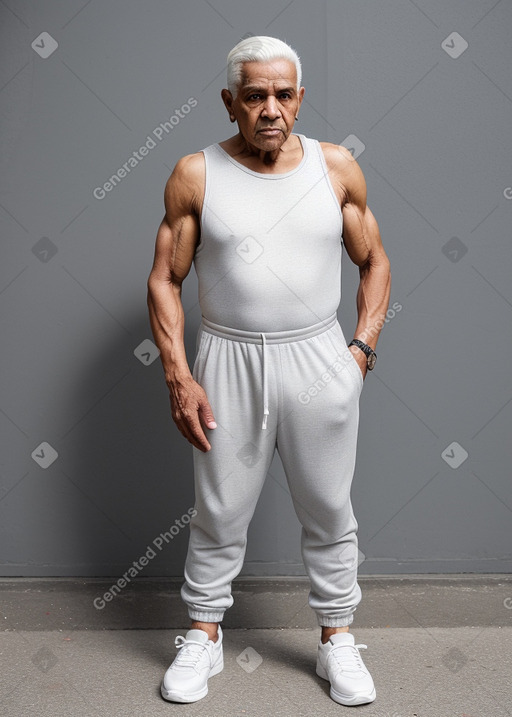 Dominican elderly male with  white hair