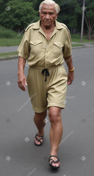 Bolivian elderly male with  blonde hair