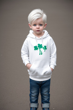 Irish infant boy with  white hair