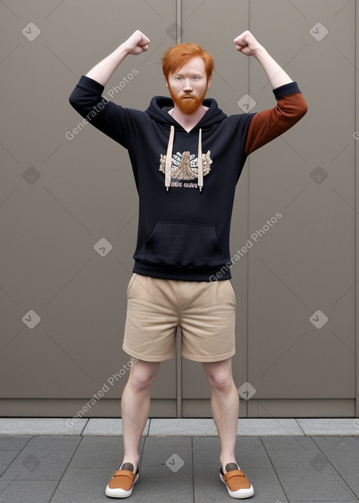 Japanese adult male with  ginger hair