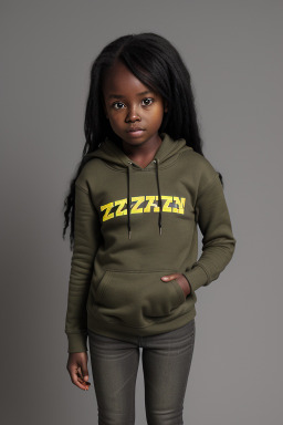 Zimbabwean child female with  black hair