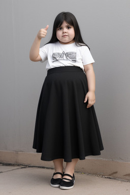 Paraguayan child female with  black hair