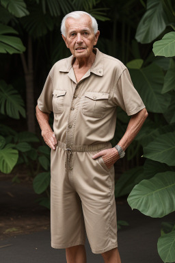 Costa rican elderly male with  brown hair