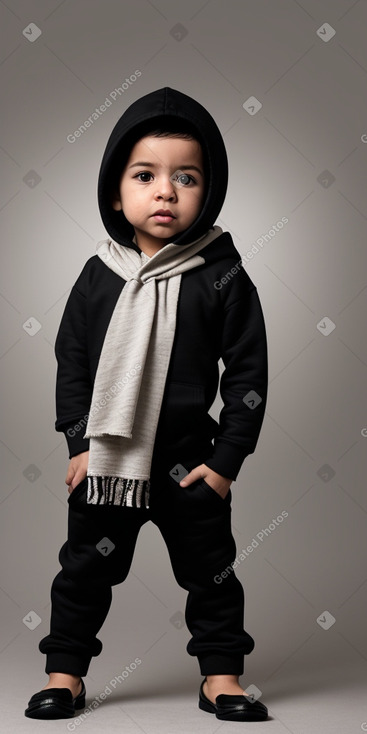 Mexican infant boy with  black hair