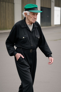 Irish elderly male with  black hair