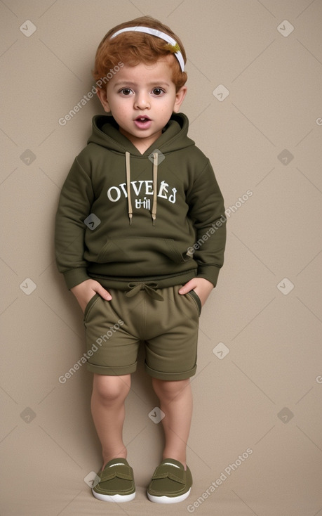 Saudi arabian infant boy with  ginger hair