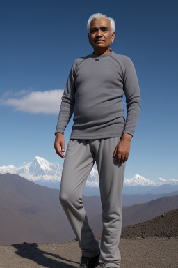 Nepalese adult male with  gray hair