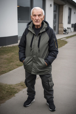 Slovak elderly male with  black hair