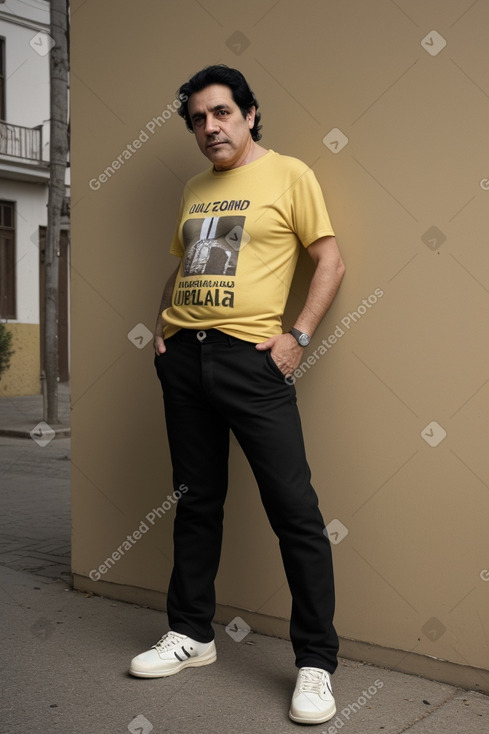 Uruguayan 45 years male with  black hair