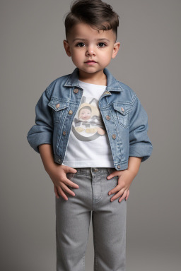 Puerto rican infant boy with  gray hair