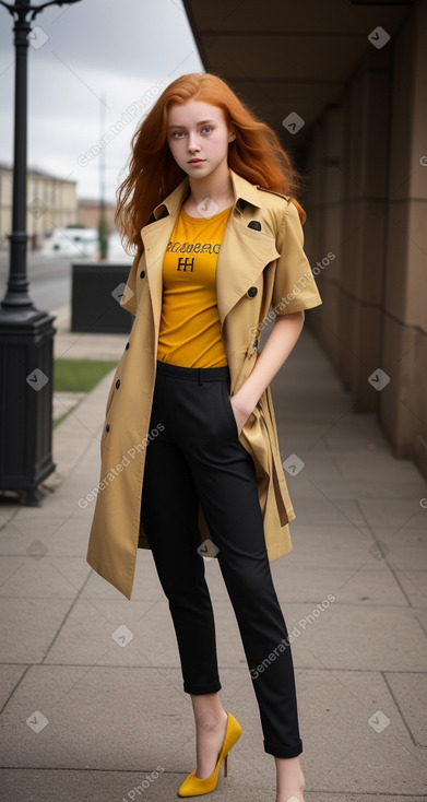 Hungarian teenager girl with  ginger hair