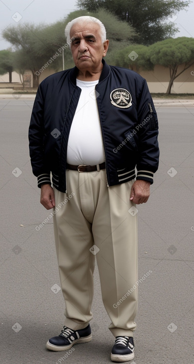 Jordanian elderly male with  blonde hair