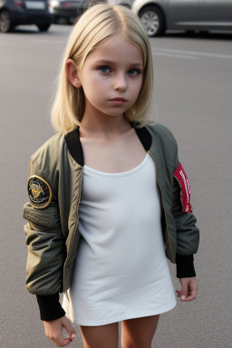 Australian child female with  blonde hair