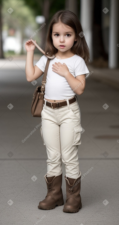 Brazilian infant girl with  brown hair