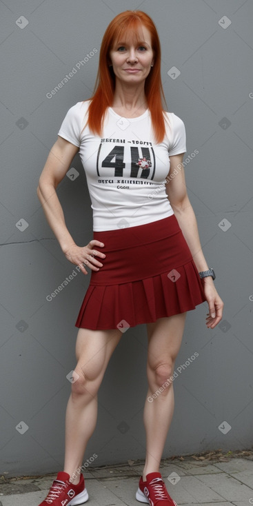 Russian 45 years female with  ginger hair