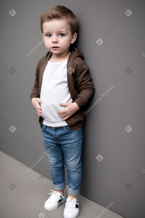 Lithuanian infant boy with  brown hair