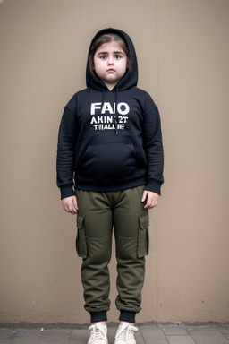 Azerbaijani child girl with  brown hair