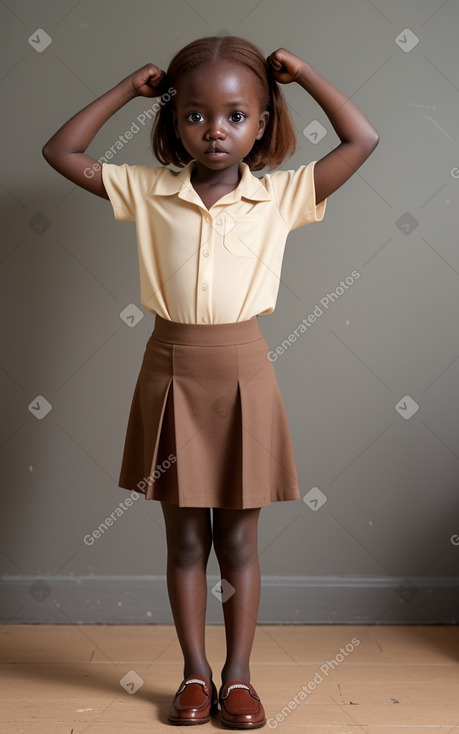 Ugandan infant girl with  ginger hair