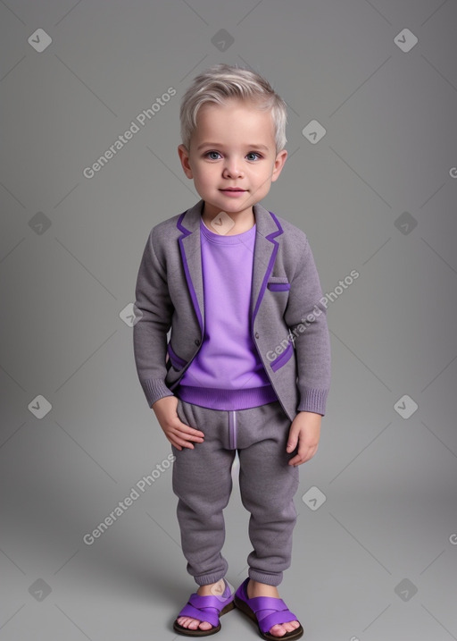 Austrian infant boy with  gray hair