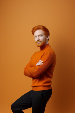 Hispanic adult male with  ginger hair