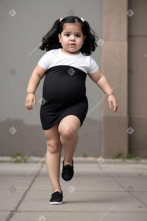 Cuban infant girl with  black hair