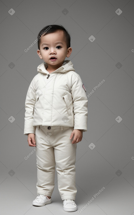 Malaysian infant boy with  blonde hair