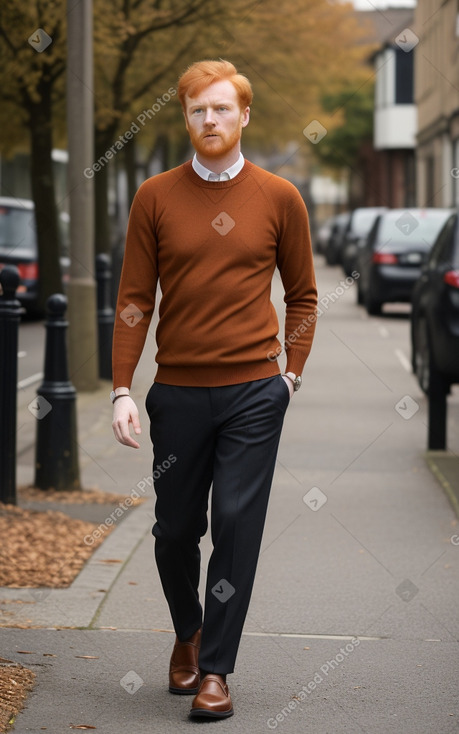 British adult male with  ginger hair