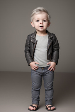 Australian infant boy with  gray hair