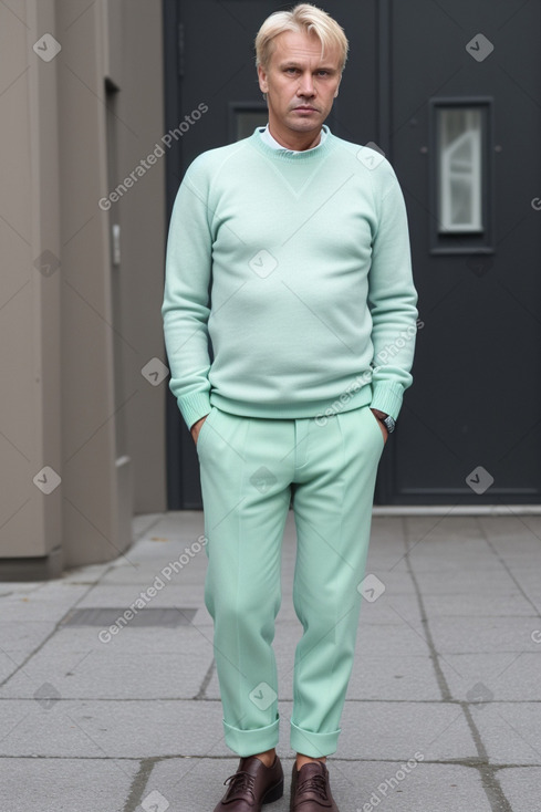 Estonian middle-aged male with  blonde hair