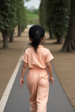 Child female with  black hair