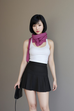 Korean adult female with  black hair