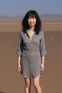 Japanese 45 years female with  black hair