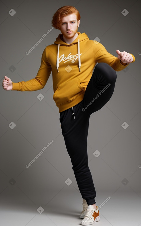 Iranian young adult male with  ginger hair