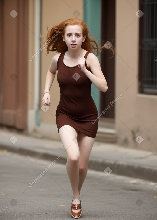 Cuban young adult female with  ginger hair