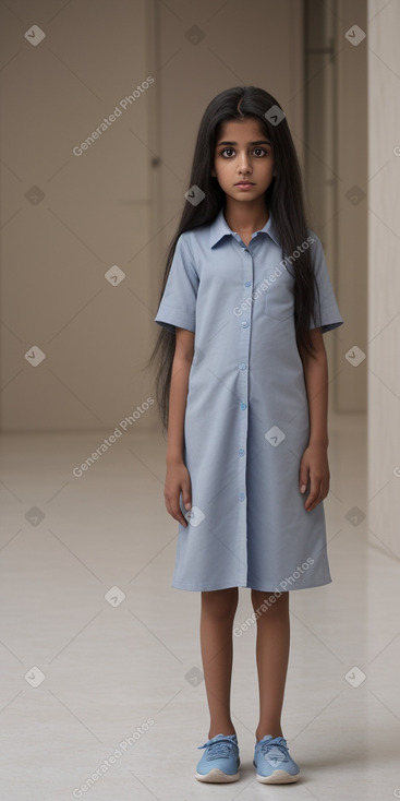 Saudi arabian child girl with  gray hair