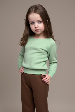 Hungarian infant girl with  brown hair