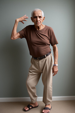 Venezuelan elderly male with  brown hair