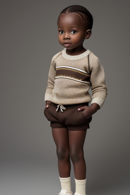 Togolese infant boy with  brown hair