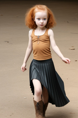 Tanzanian infant girl with  ginger hair