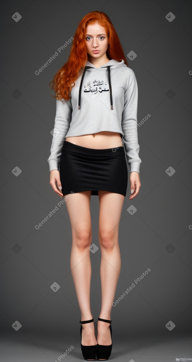 Saudi arabian adult female with  ginger hair