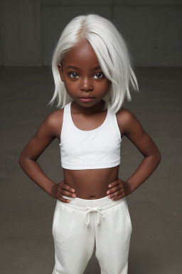 Child girl with  white hair