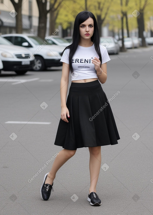 Romanian adult female with  black hair