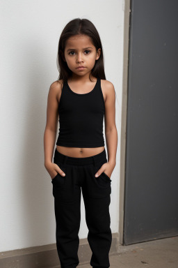 Ecuadorian child female with  brown hair