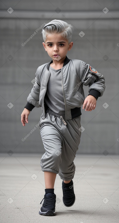 Iraqi child boy with  gray hair