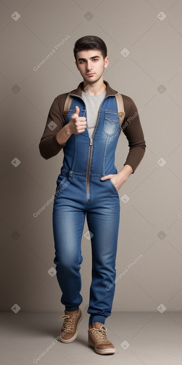 Azerbaijani young adult male with  brown hair