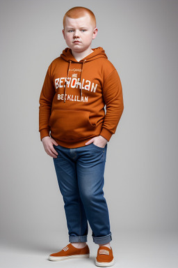 Belarusian child boy with  ginger hair